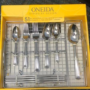 Oneida Cella 51-pc. Flatware Set with Caddy